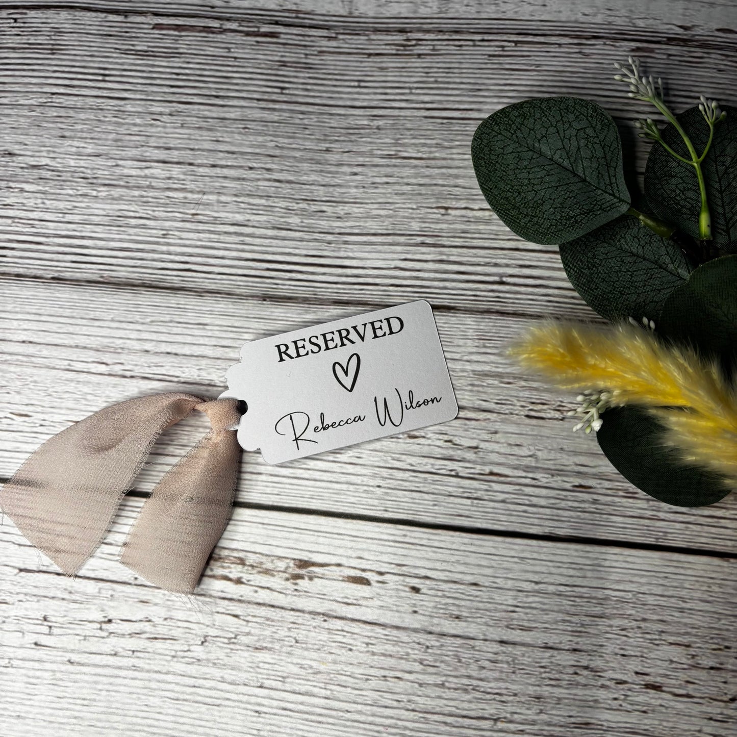 Personalised Reserved Tags