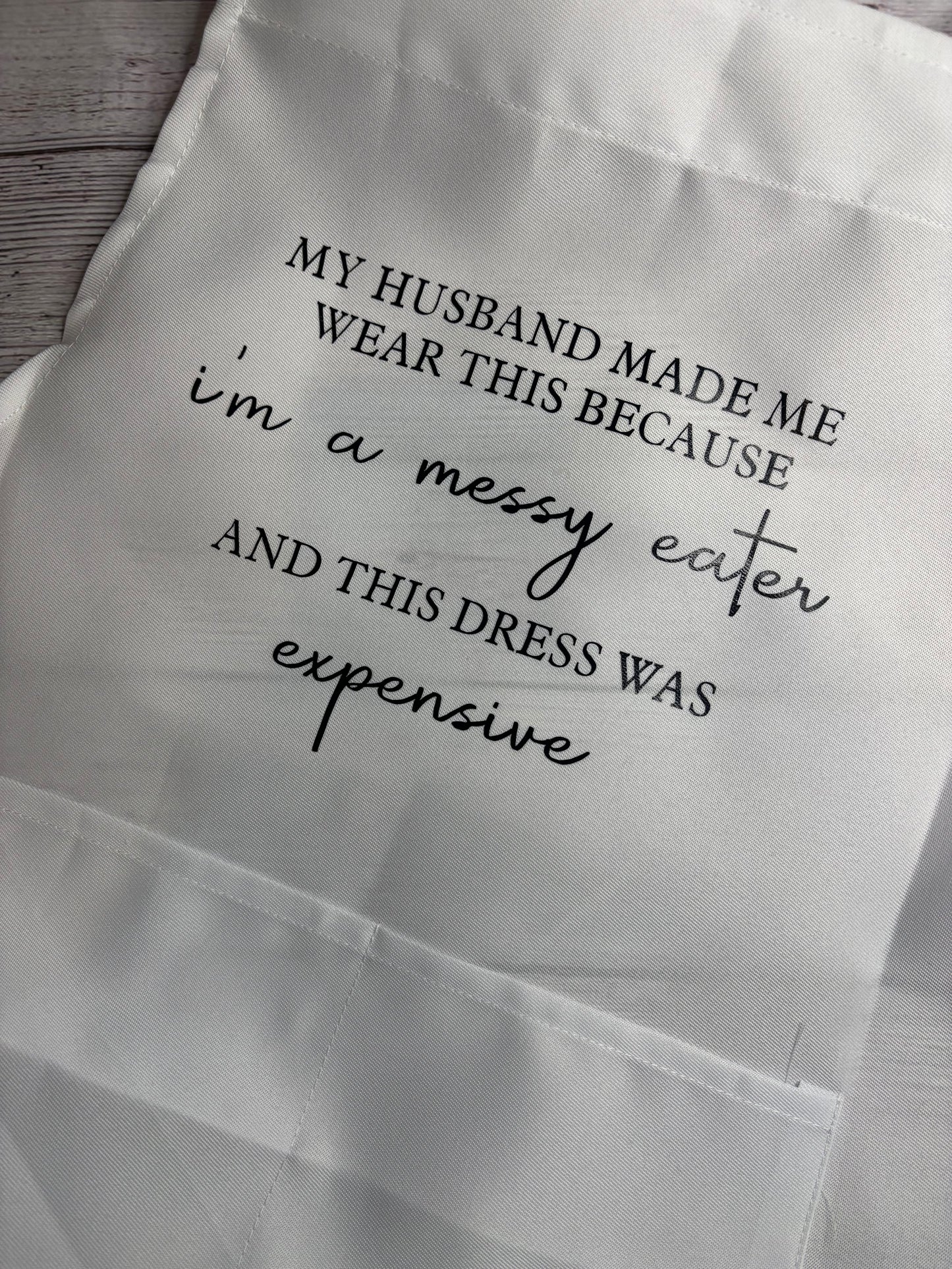 Personalised Wedding Apron