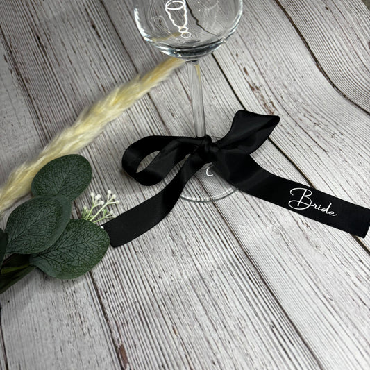 Personalised Satin Wedding Ribbon