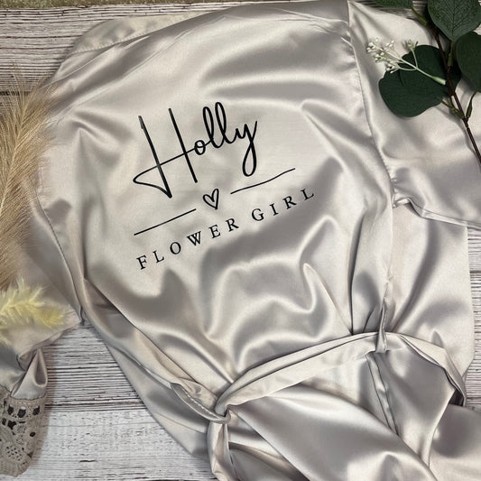 Personalised Satin Robe