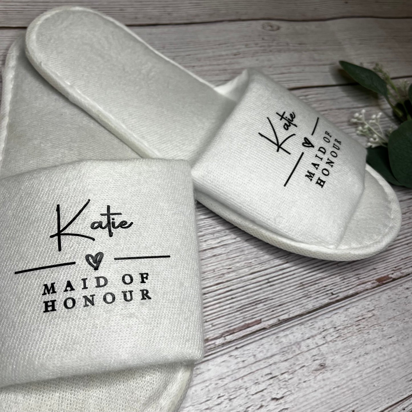 Personalised Spa Slippers