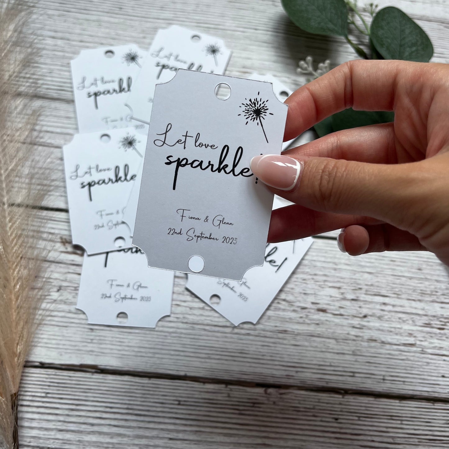 Personalised Sparkler Tags