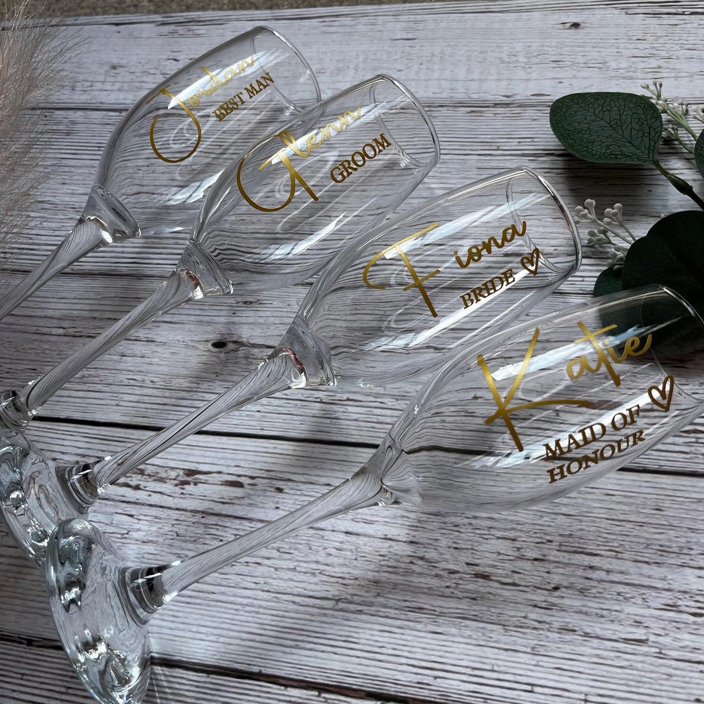 Personalised Champagne Glass