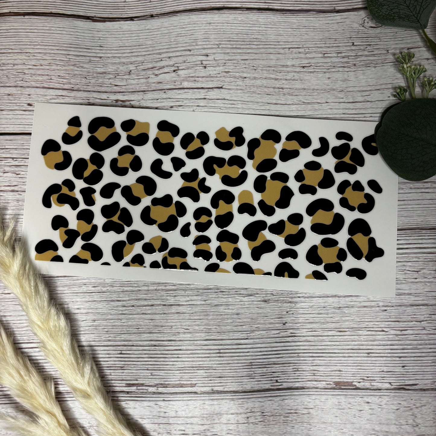 Light Brown Leopard Print Wrap