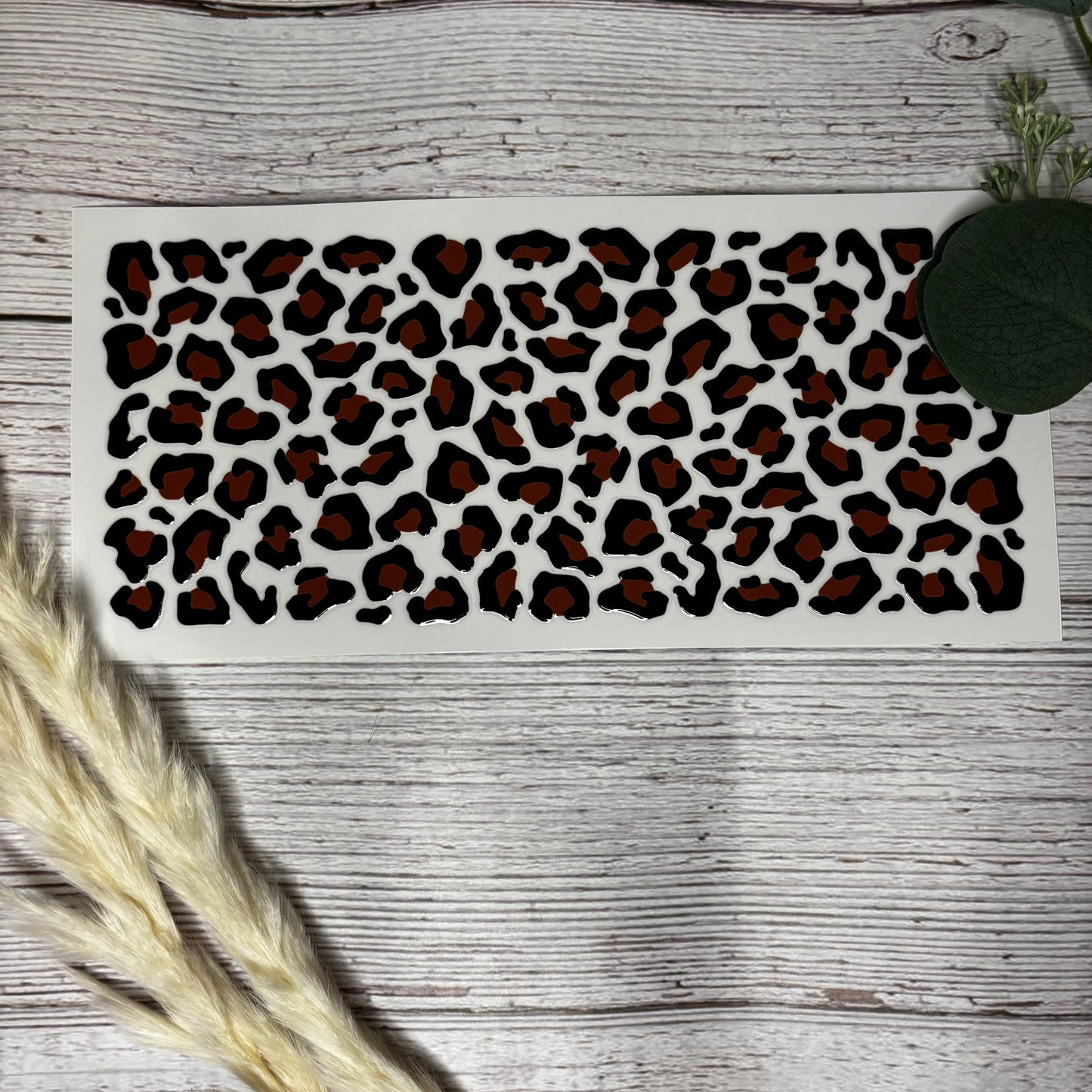 Brown Leopard Print Wrap