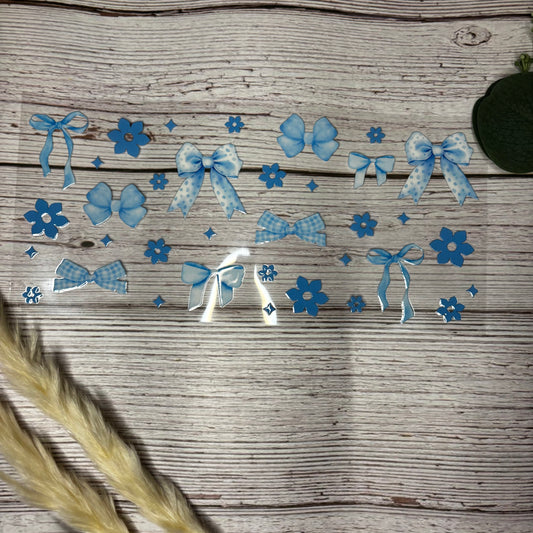 Blue Bows & Hearts Wrap