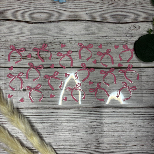 Pink Bows & Hearts Wrap