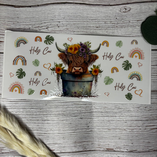 Highland 'Holy Cow' Rainbow Wrap