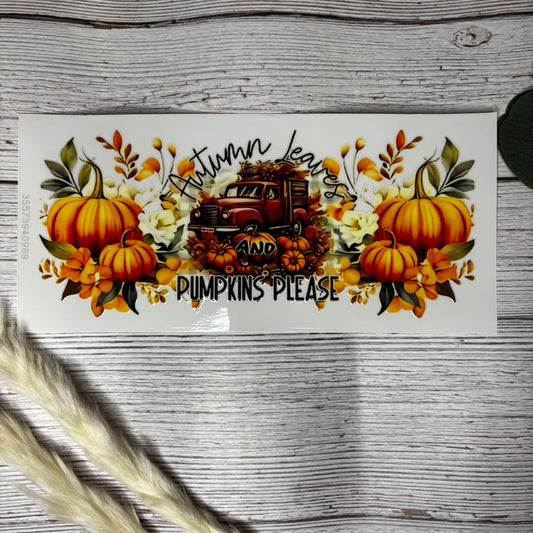 Autumn Leaves & Pumpkin Please Wrap