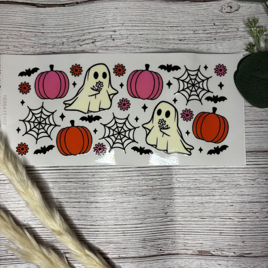 Pink & Orange Ghost Wrap