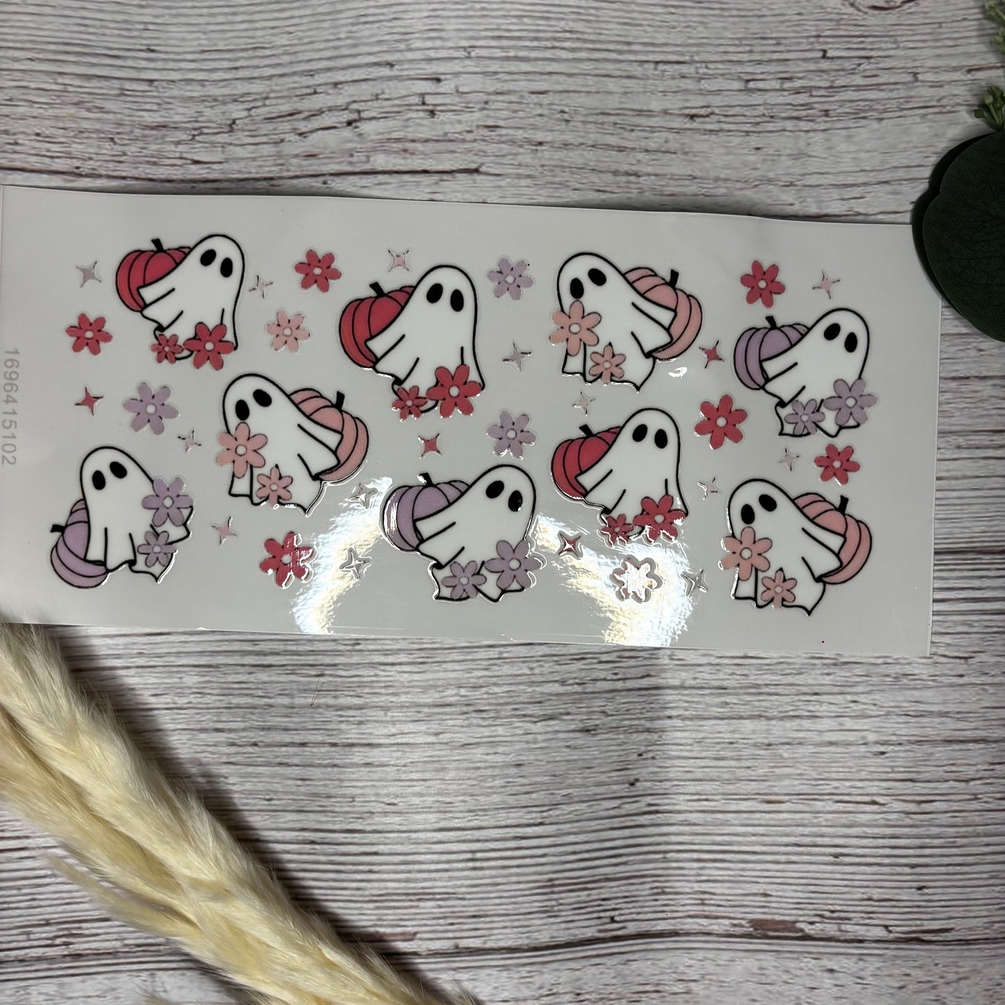 Pink & Purple Floral Ghost Wrap