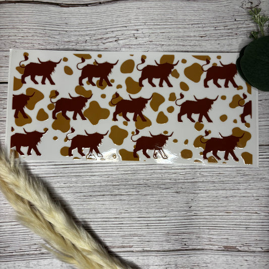 Cow with Cow Print Wrap