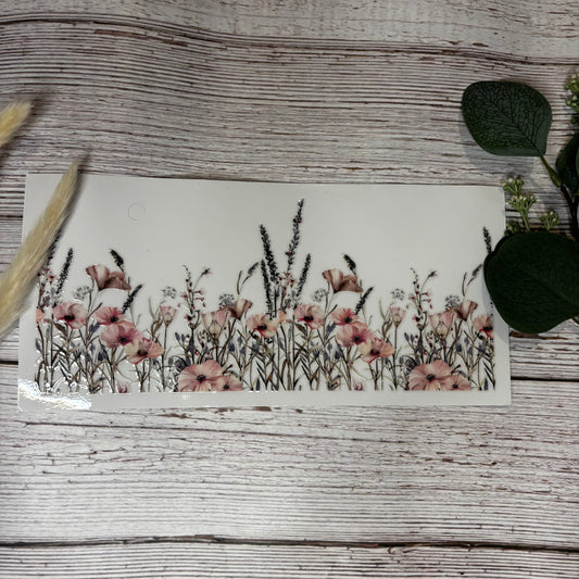 Pink Meadow Flowers Wrap