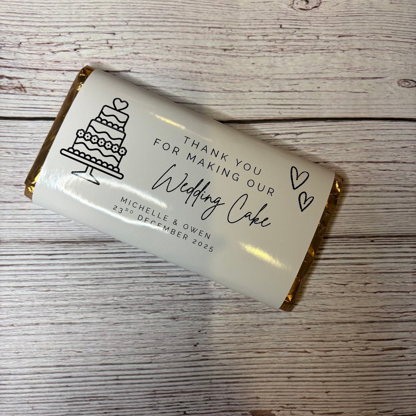 Personalised Vendor Chocolate Wrappers