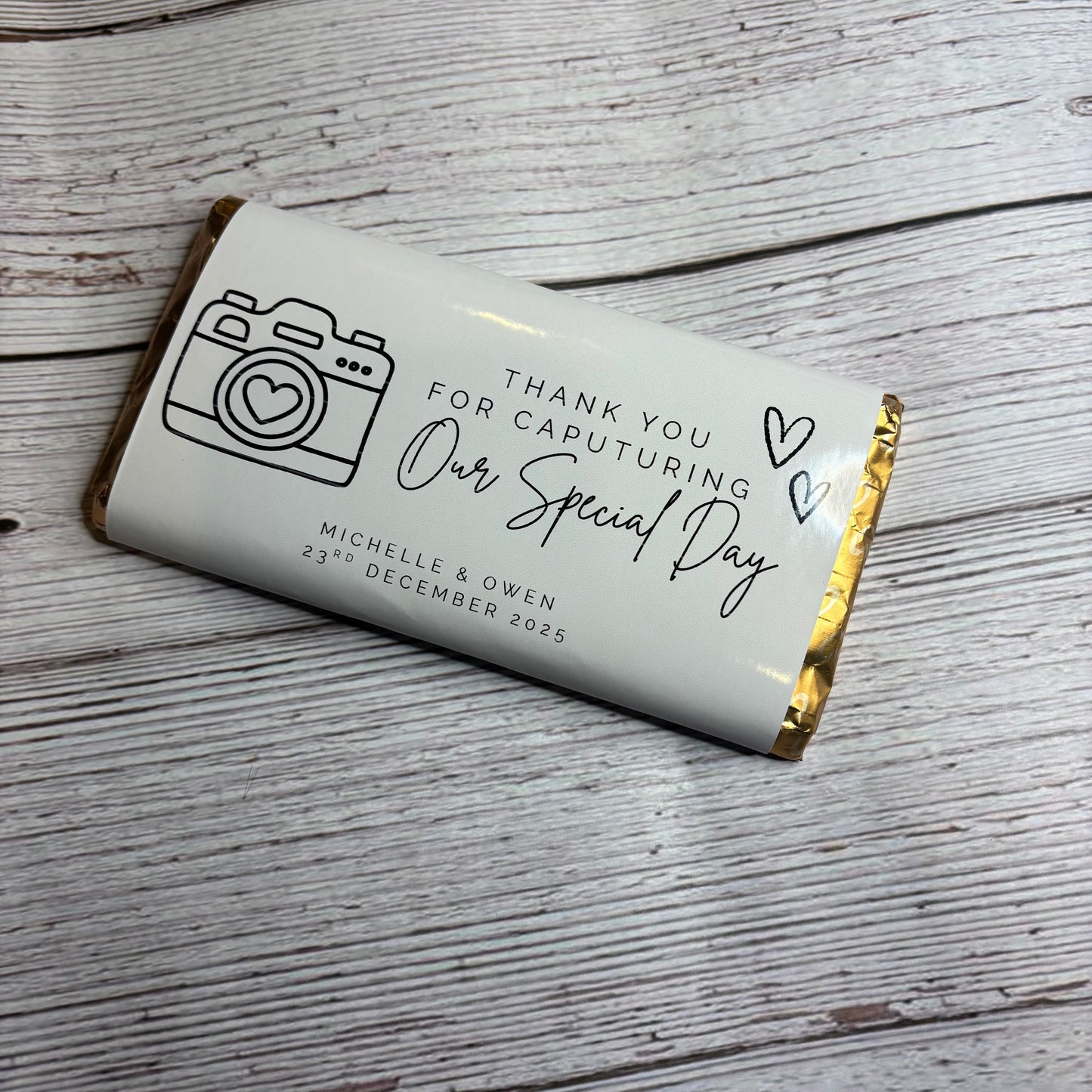 Personalised Vendor Chocolate Wrappers