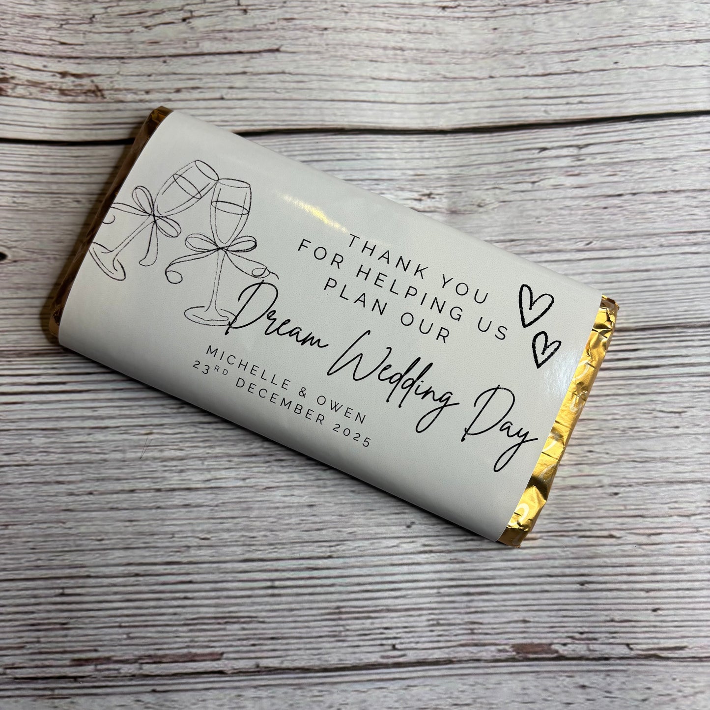 Personalised Vendor Chocolate Wrappers