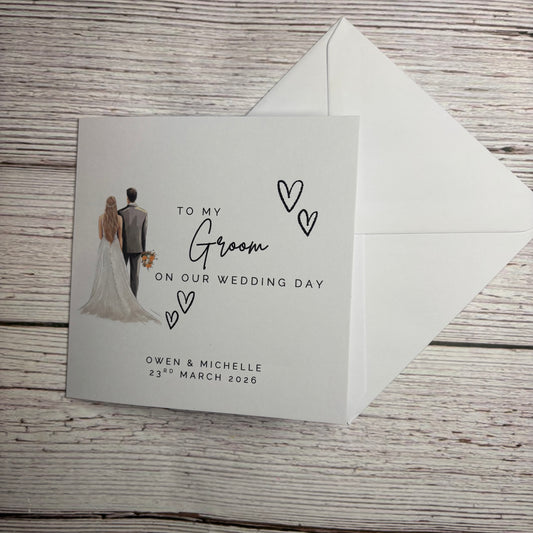 To my Groom on our Wedding Day Card