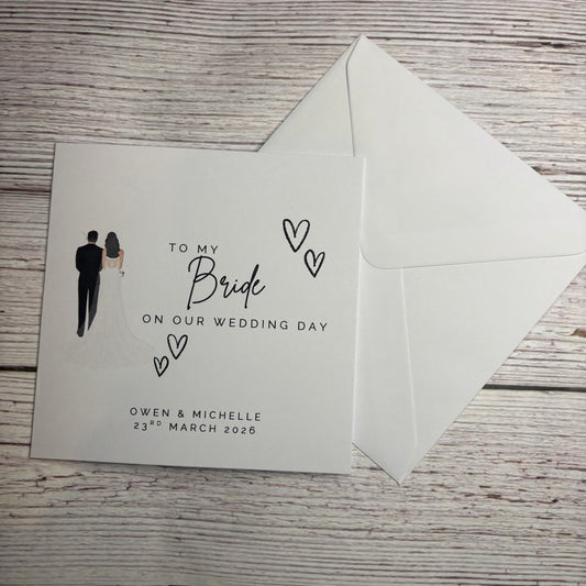 To my Bride on our Wedding Day Card