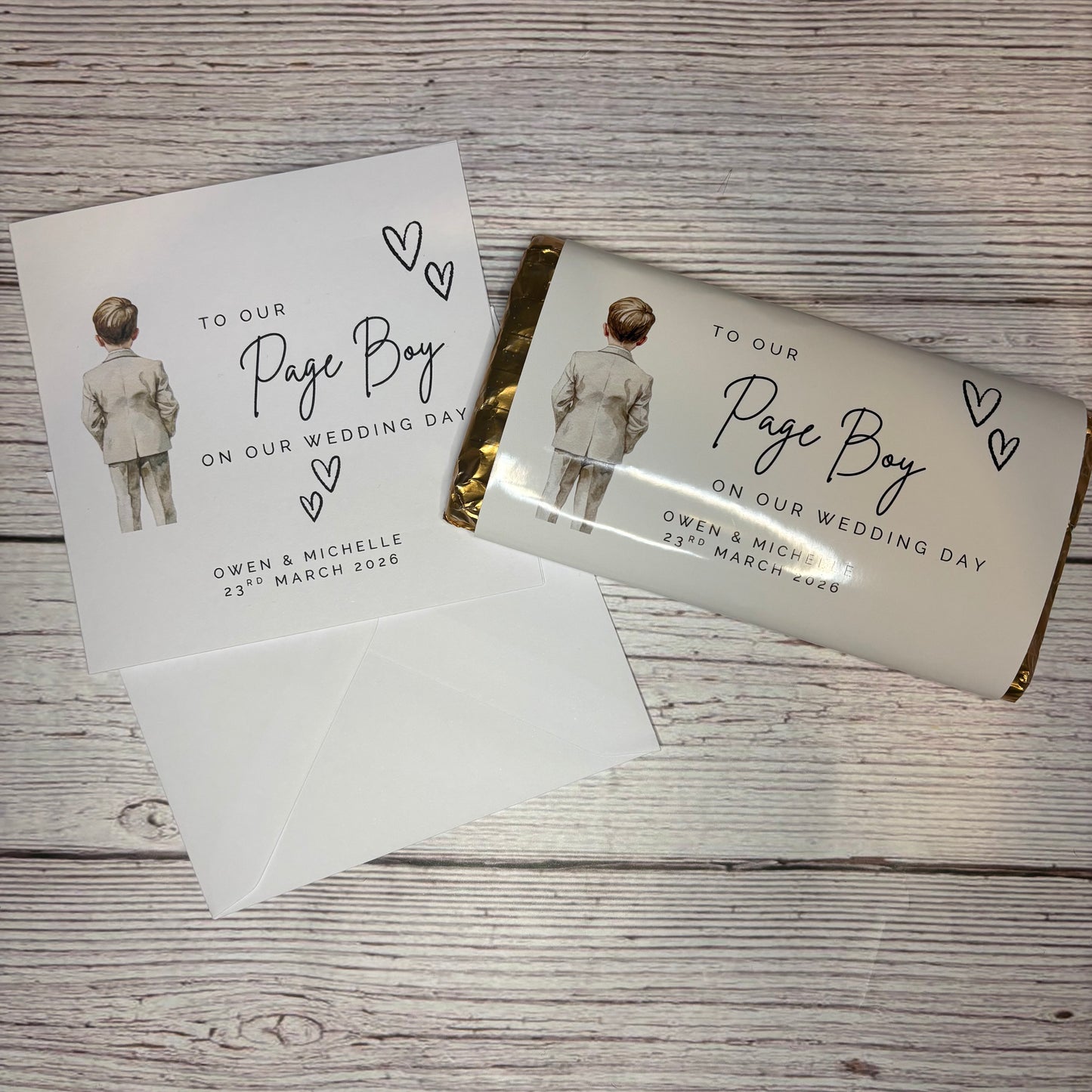 To our Page Boy on our Wedding Day Card