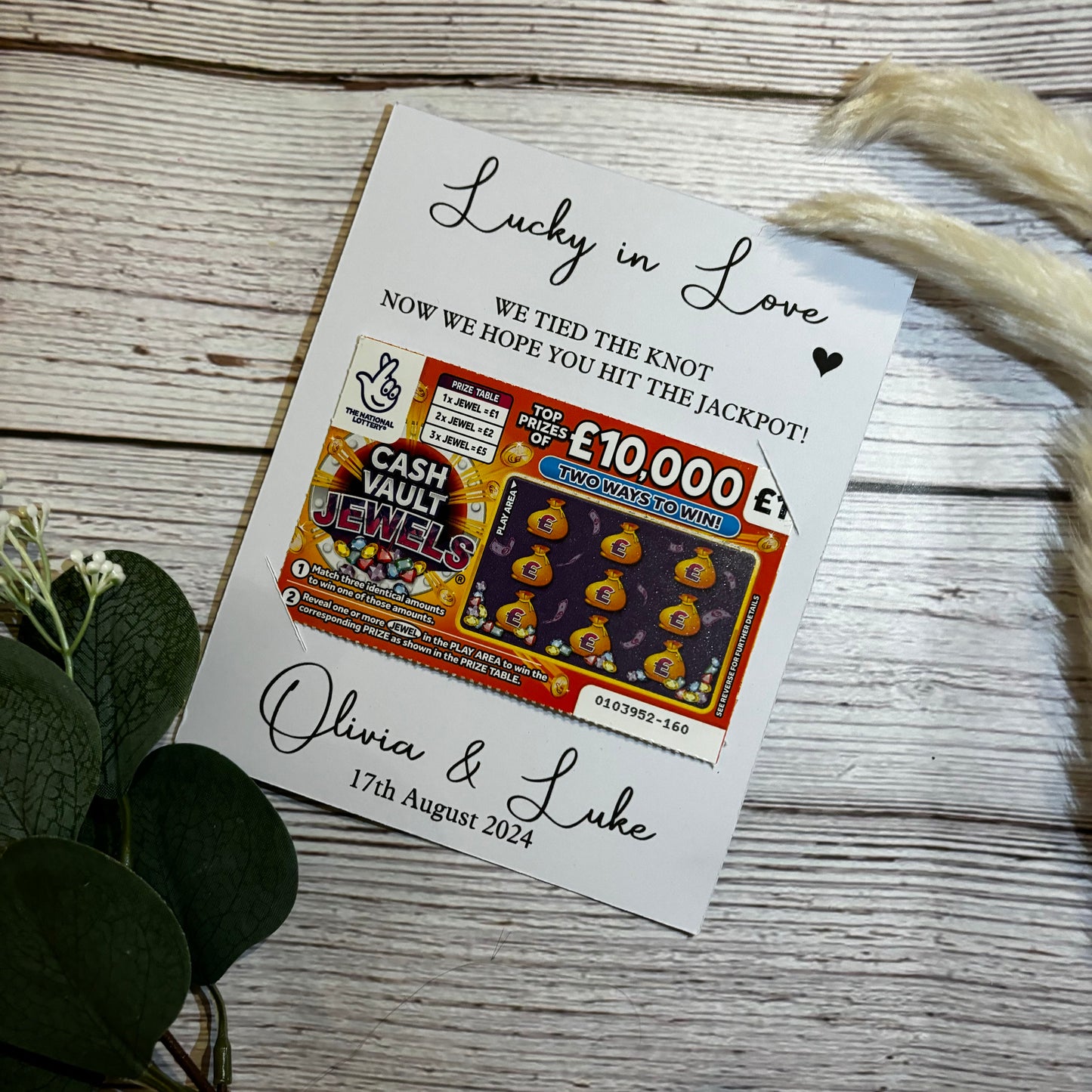 Personalised Scratch Card Holders