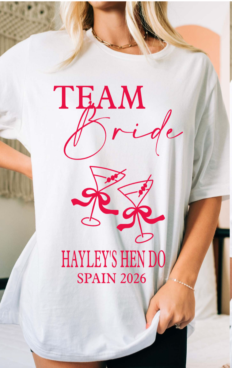 Personalised Hen Tshirts