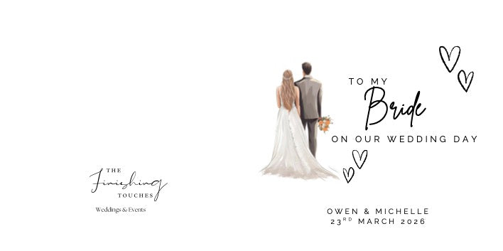 To my Bride on our Wedding Day Card